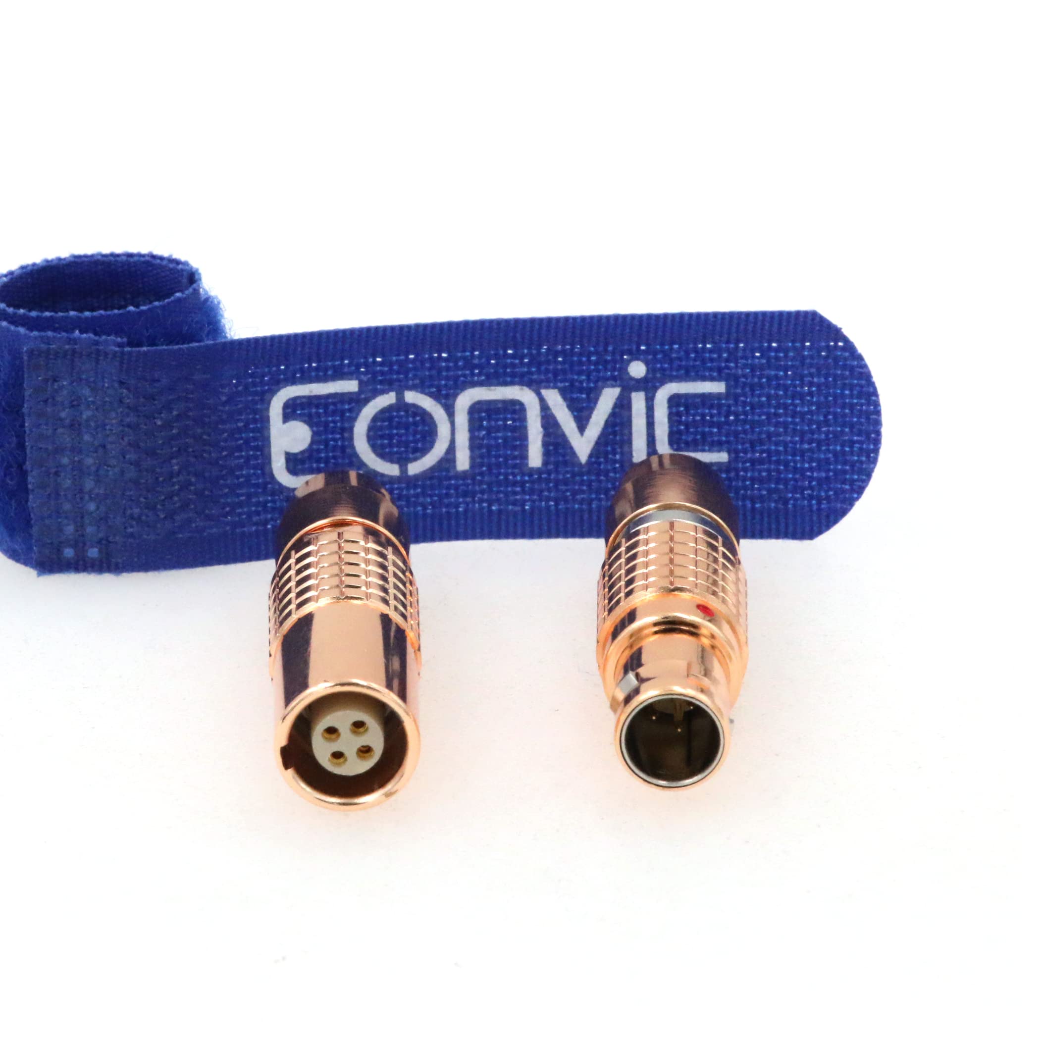 Eonvic 1B 4 Pin PHG and FGG Connector Push Pull Plug Socket Male to Female Circular Connector (Rose Gold)