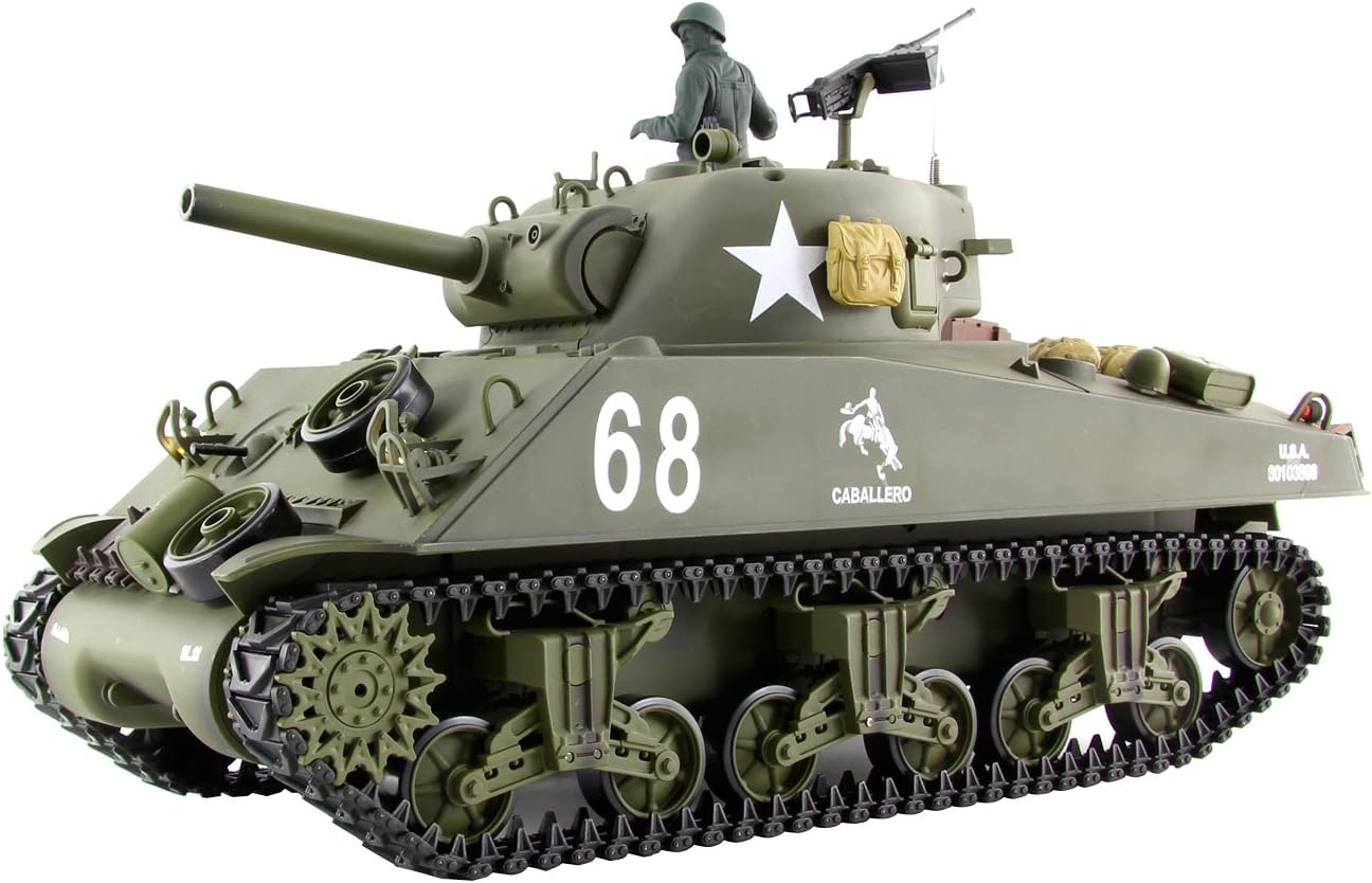 XciteRC 35514000 Remote Controlled RC 1 16 Model Tank U.S. M4 A3