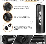 Amonax Hip Thrust Barbell Pad Extra Thick Foam Padding view 3