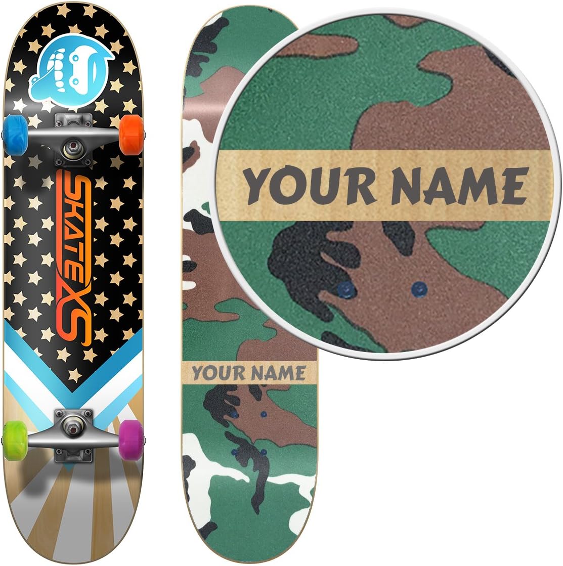 SkateXS Personalized Beginner Starboard Street Skateboard