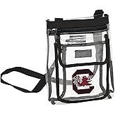 Logo Brands Gameday Clear Crossbody Bag - Stadium Approved, Adjustable Strap, Front Zipper Pocket