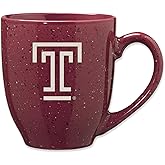 Rico Industries NCAA 16 oz Team Color Laser Engraved Speckled Ceramic Coffee Mug (T & U Schools)