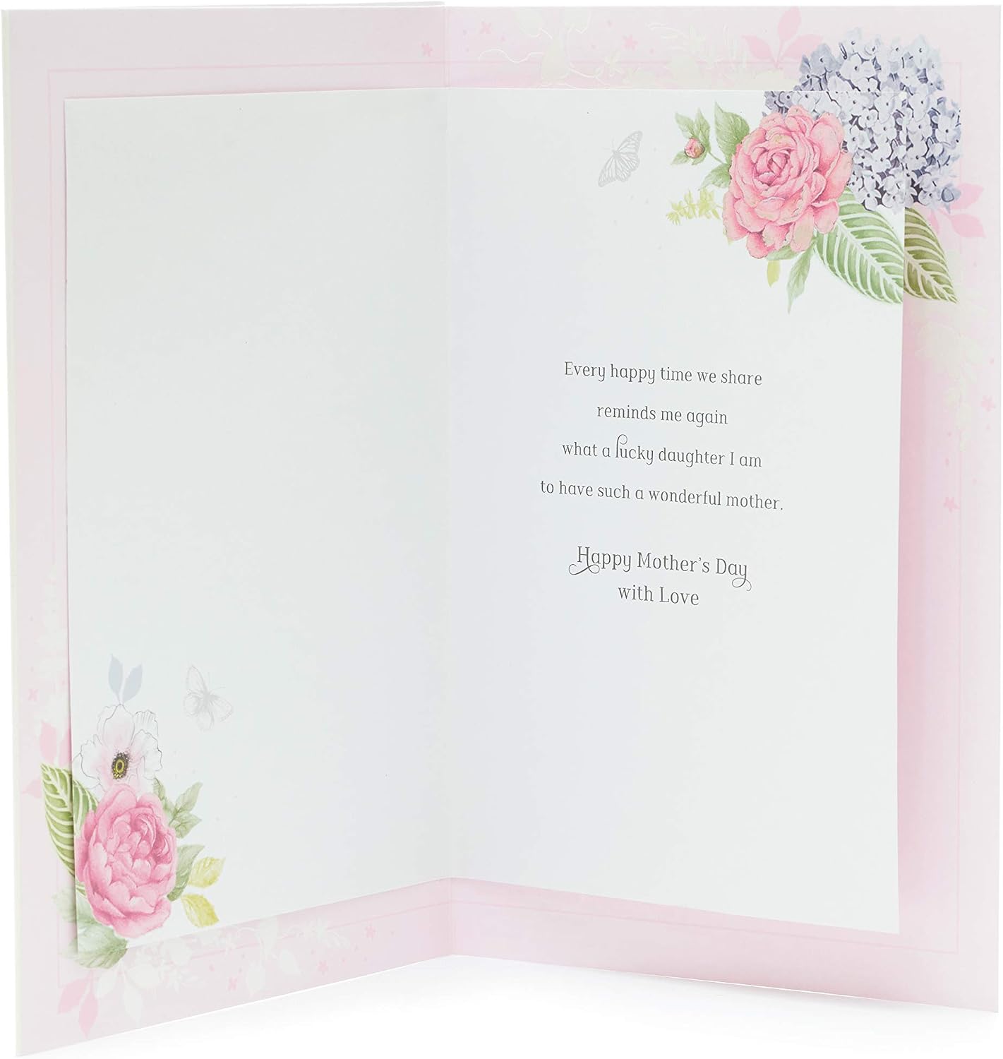 UK Greetings Mother's Day Card from Daughter With Envelope - Traditional Design, Multi - Image 3