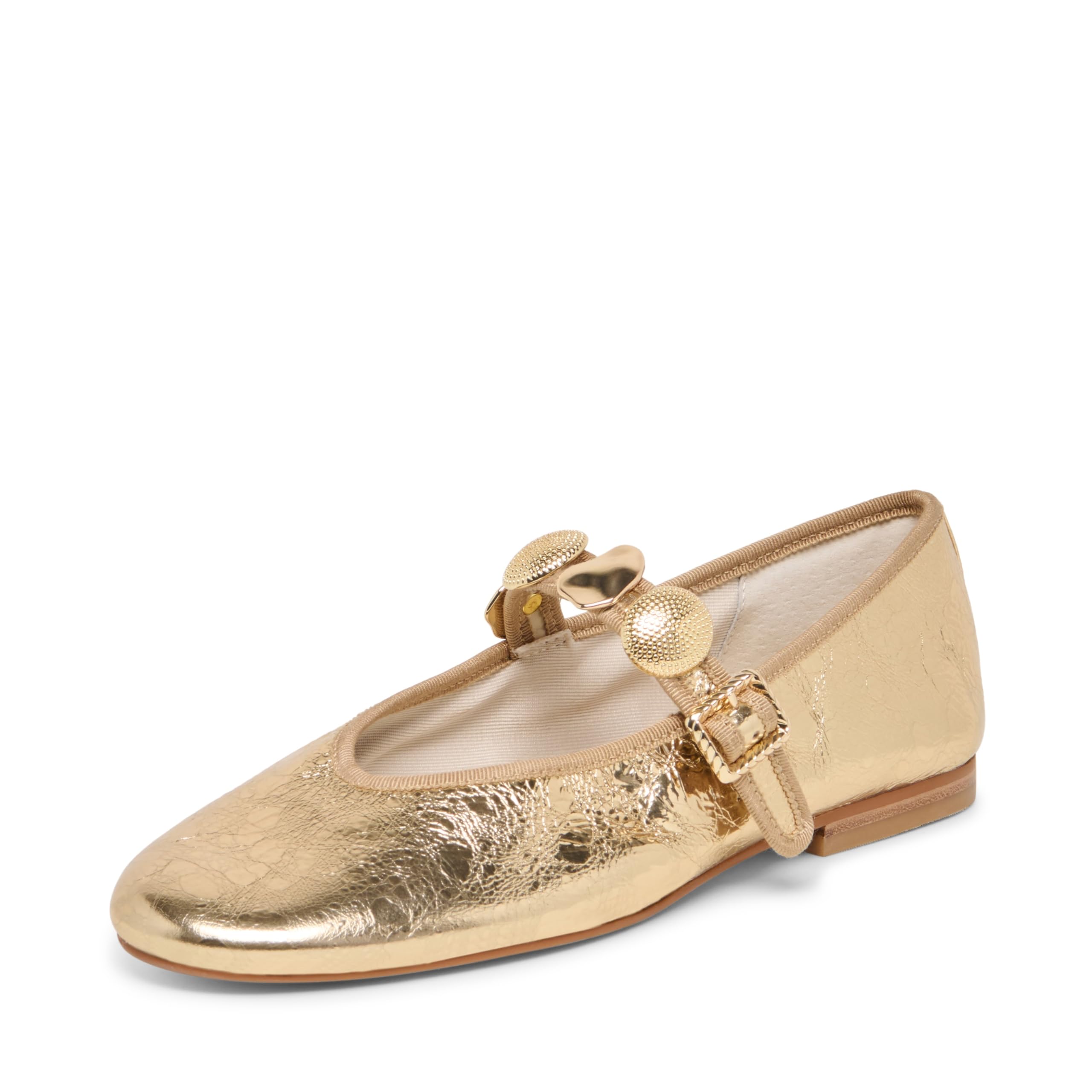 Dolce Vita Women’s Relan Ballet Flat, Gold, 7