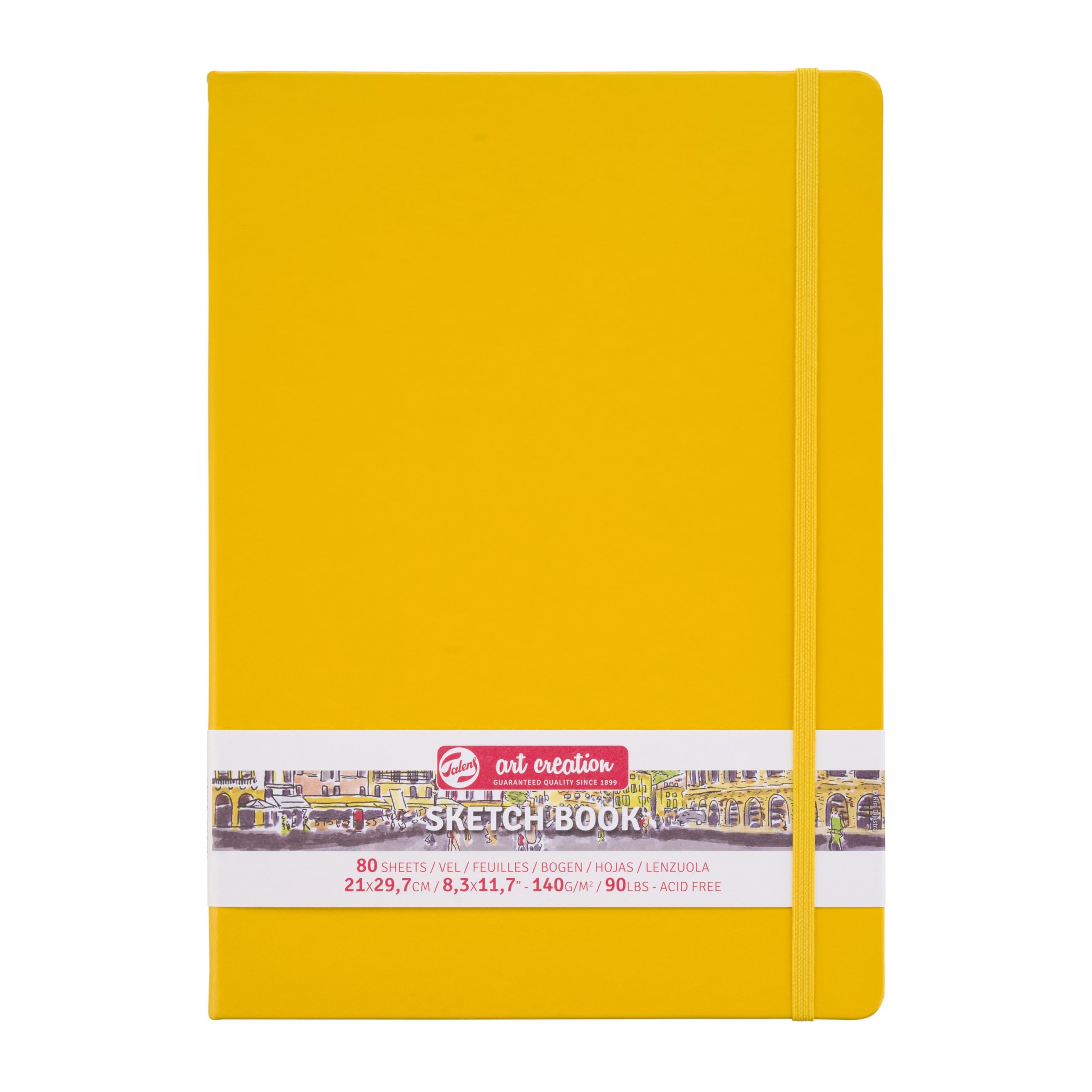 Talens Art Creation Sketchbook 80 Sheets, 21 cm x 29.7 cm, Golden Yellow