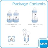 MAM Welcome to The World Set Baby Feeding Bottles Soother Clip Blue view 2