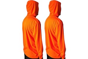 NY GOLDEN FASHION Hi Vis High Visibility T Shirt Long Sleeve Safety Construction Work Shirts with Hood