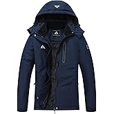 MOERDENG Women's Snow Ski Jacket Warm Winter Coat Waterproof Snowboarding Jacket with Zippered Pockets