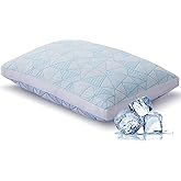 Cotelovo Shredded Memory Foam Cooling Soft Bamboo Viscose Pillow Adjustable Hypoallergenic Hotel Quality Pillow for Stomach, Back or Side Sleeper, Oeko-TEX Certified King Size