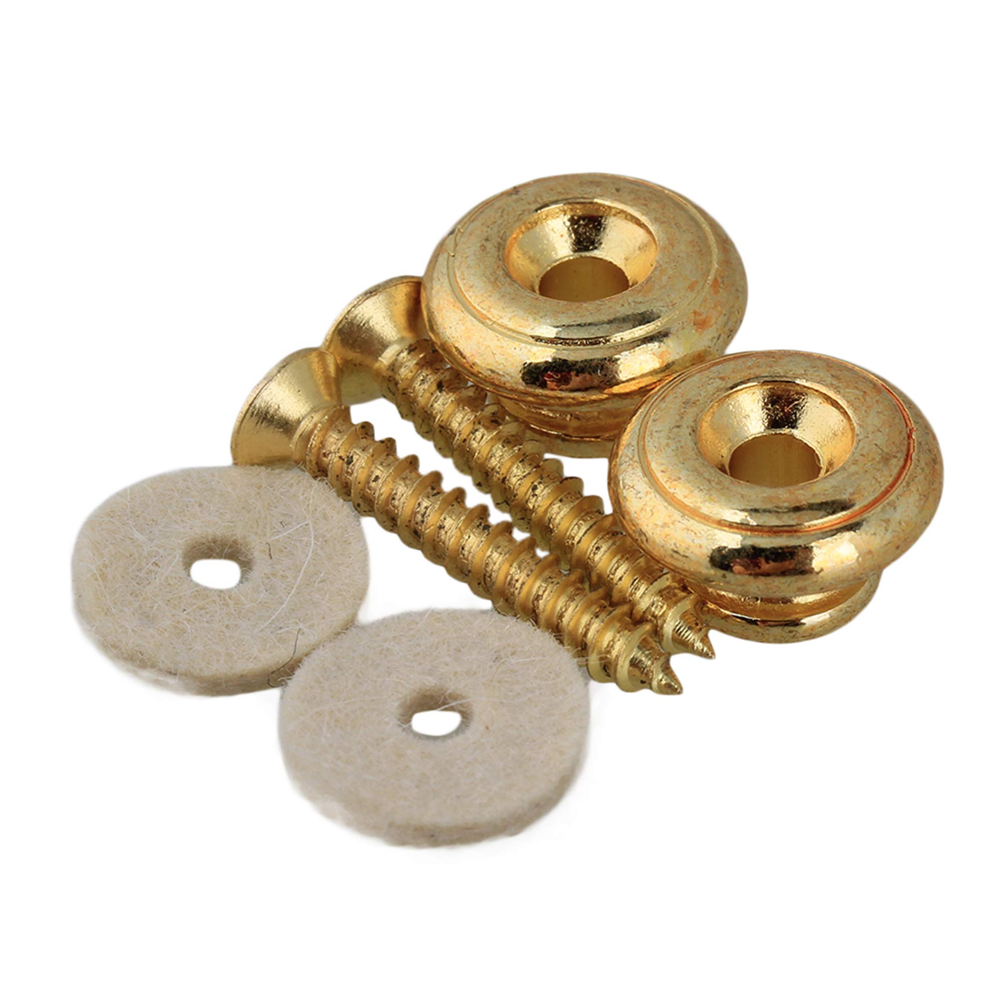 BQLZR Guitar Strap Button Metal Mushrooms Head Electric Acoustic Guitar Strap Buttons Strap Locks End Pins for Acoustic Guitar Electric Guitar End Pin Ukulele Strap Button Pack of 2