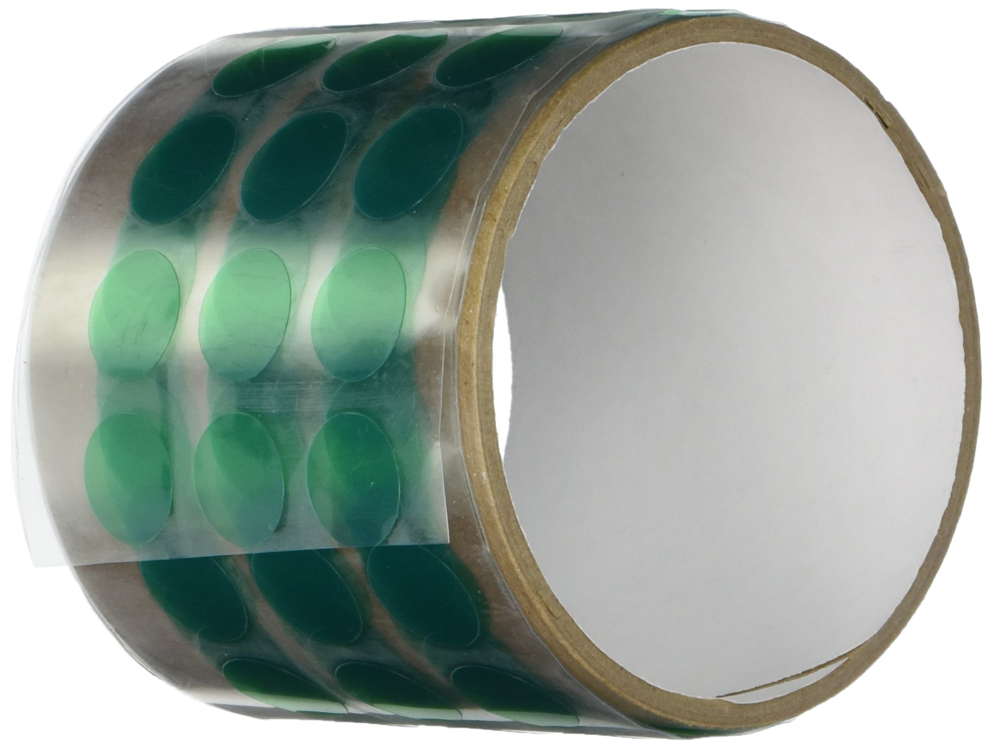 TapeCase 5/8-250-8992C 8992 0.625in Circle - 250 per pack Green Polyester Film Tape