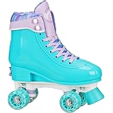 Roller Derby Gumdrop Kids' Adjustable Quad Skate, Mint Size (3-6) | Adjustable quad roller skates with growing-fit design, supportive boot and smooth urethane wheels for indoor or outdoor use.