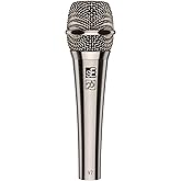 sE Electronics V7 Dynamic Microphone for Singing, Speech & Studio Recording - XLR Handheld Professional Microphone with Supercardioid Aluminum Voice Coil for Huge Gain Before Feedback - Brushed Nickel