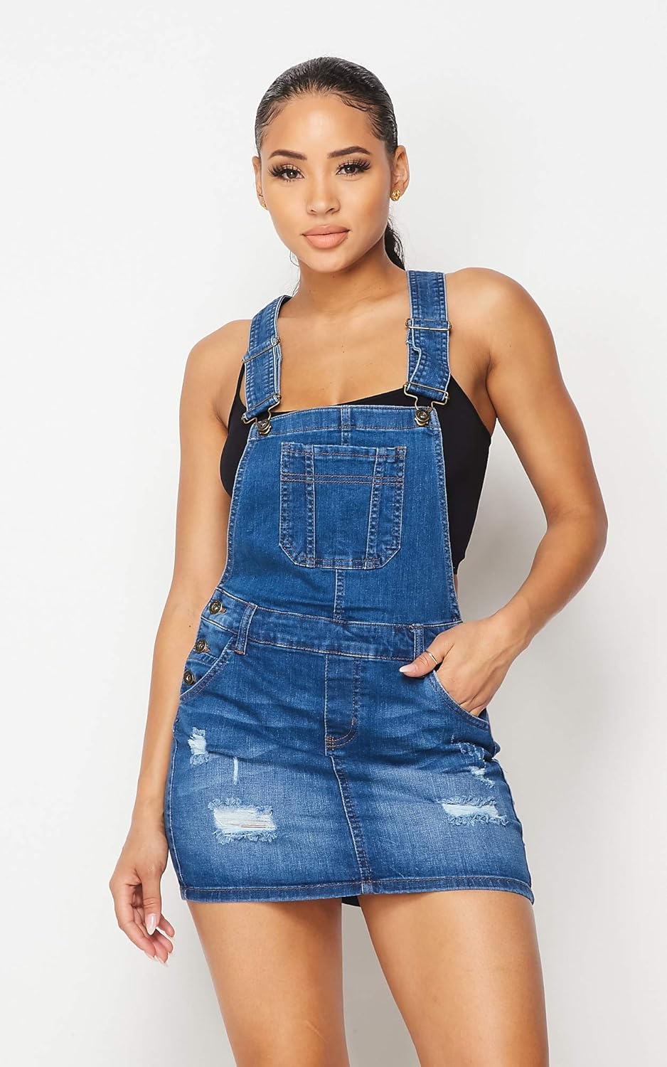 stretchy denim dress