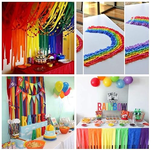 26 Rolls 710 Yard Party Streamers Rainbow Streamers Photo Booth