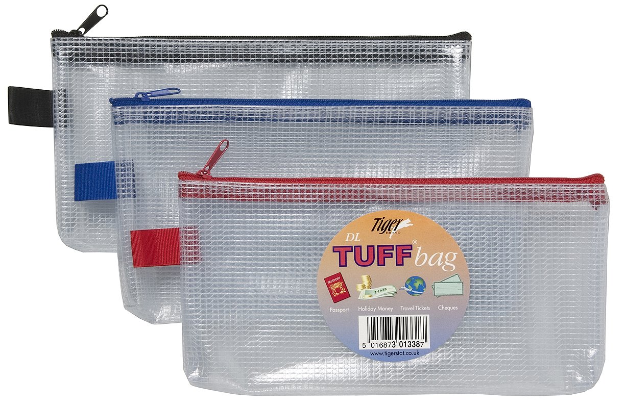 DL (22 x 12cm) Tiger Tuff Bag Heavy Duty Strong weatherproof Multi-Purpose Case