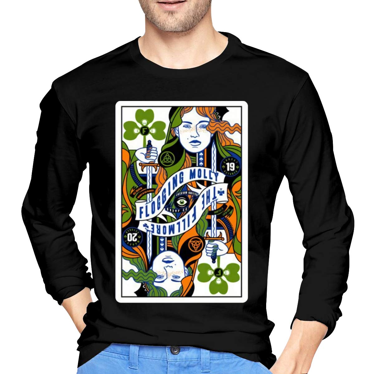 Flogging Molly Novelty Mans Tops Tees Black Shirts | Minaze