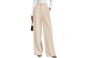 PRETTYGARDEN Womens Wide Leg Dress Pants 2026 Business Casual Flowy Work Palazzo Pants High Waisted Slacks Trousers
