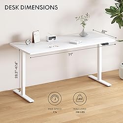 FLEXISPOT 71 x 32 Inch Dual Motor Standing