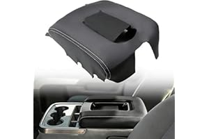 NLQR Center Console Cover Replacement fit for Chevy Silverado GMC Sierra 1500 2500 3500 2014-2018 Center Console Armrest lid 