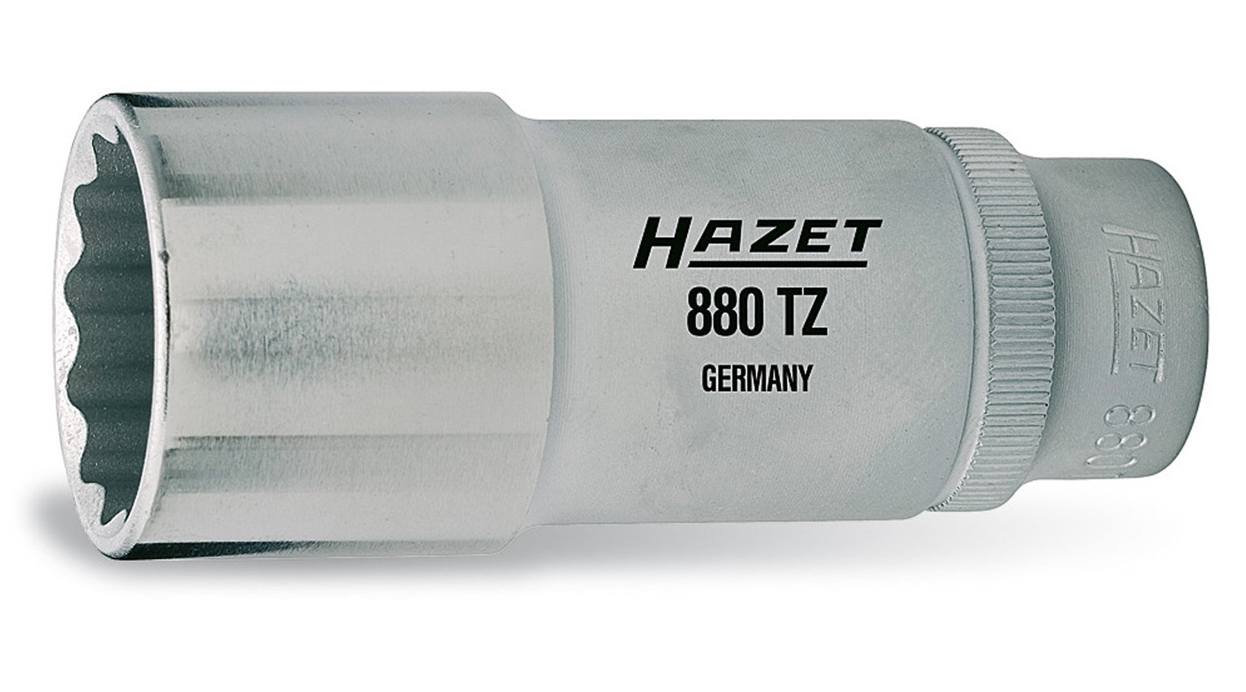 HAZET 880TZ/10H 240 mm 12-Point Profile Socket Set - Chrome-Plated/Polished