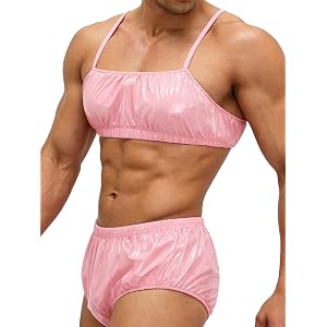 Zaldita Men Diaper Swimwear Training Outfits Plastic Bikini Set Crossdressing Pajamas Crossdresser Nightwear