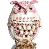 Waltz&F Purple Elephant Hinged Trinket Box - Hand-Painted Bejeweled Ring Holder & Animal Figurine Collectible