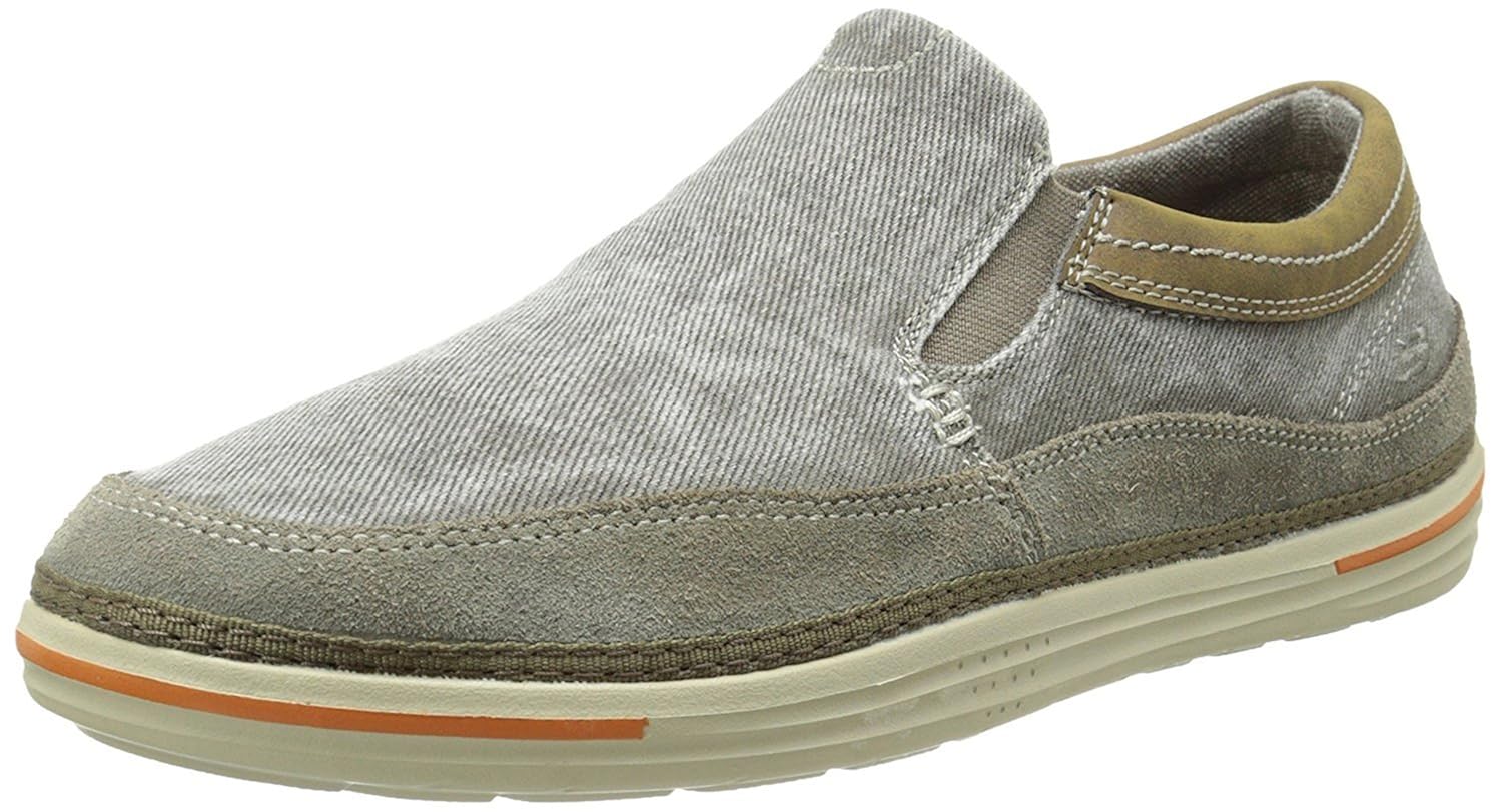 skechers men's canvas boat shoes