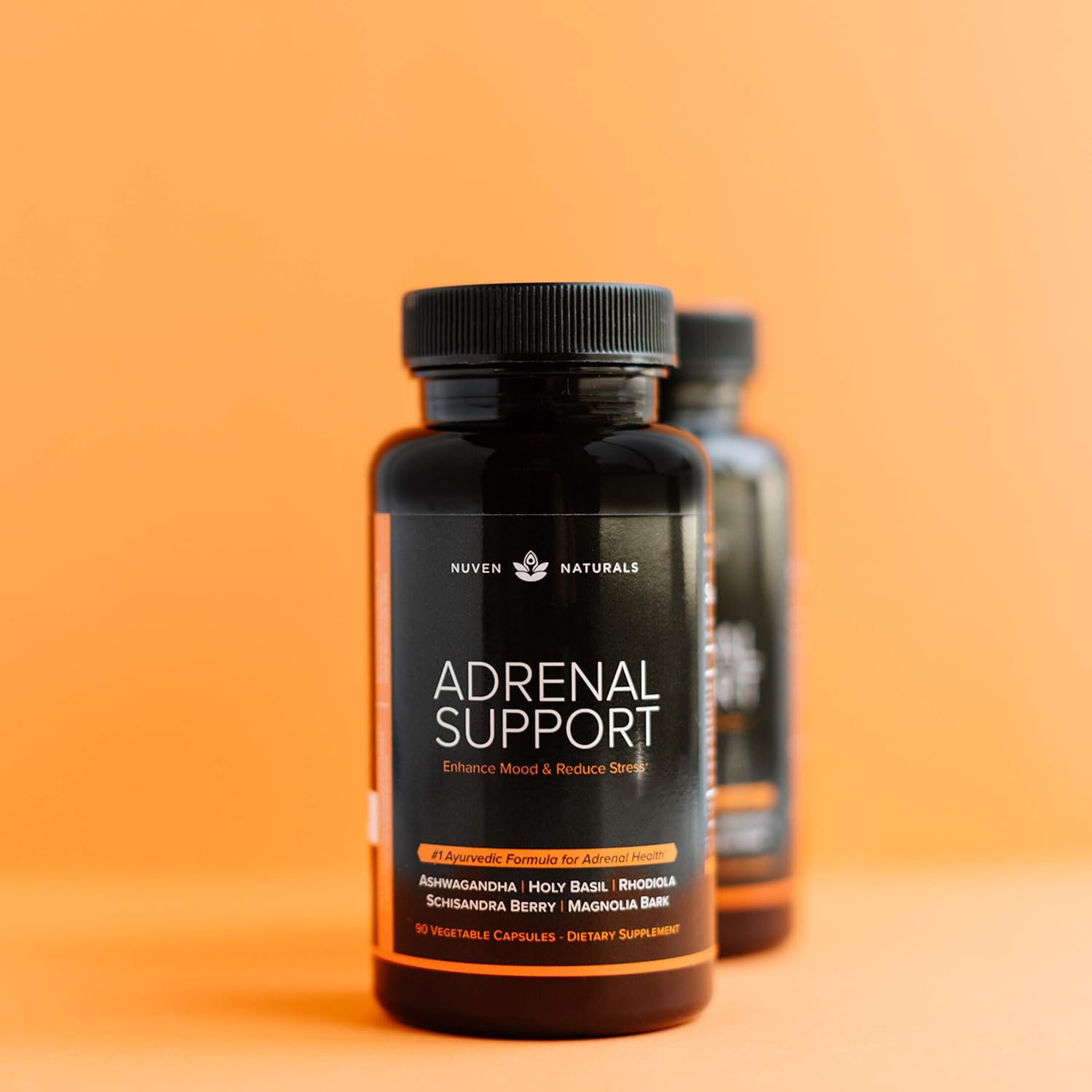 Adrenal Support — Natural Adrenal Fatigue Supplements, Cortisol Manager with Ashwagandha Extract, Rhodiola Rosea, Holy Basil, Adaptogenic Herbs for Anxiety: Health & Personal Care