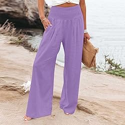 Linen Pants for Women Leg Pants for Women Pink