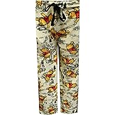 MJC Mens Winnie the Pooh Hundred Acre Wood Soft Plush Lounge Pants