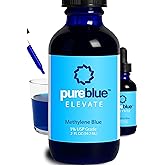 PureBlue Methylene Blue 1% USP Drops | Formaldehyde-Free, Alcohol-Free Solution for Cognitive & Mitochondrial Support | Third-Party Tested, Made in USA | 2 fl oz