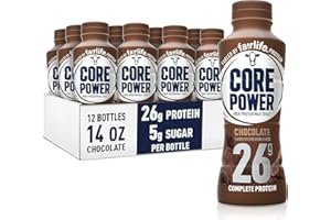 GENERIC Fairlife Core Power 26g Protein Milk Shakes, Ready To Drink for Workout Recovery, Chocolate, 14 Fl Oz - (Pack of 12)