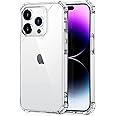 ESR Air Armor Case, Compatible with iPhone 14 Pro Case, Military-Grade Drop Protection, Shock-Absorbing Air-Guard Corners, Yellowing Resistant, Hard Acrylic Back, Scratch Resistant, Clear