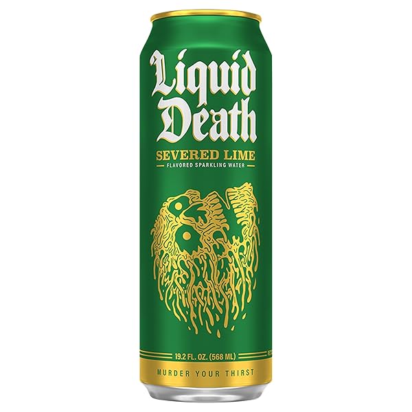 LIQUID DEATH SEVERED LIME SPARKLING WATER SINGLE, 19.2 FZ