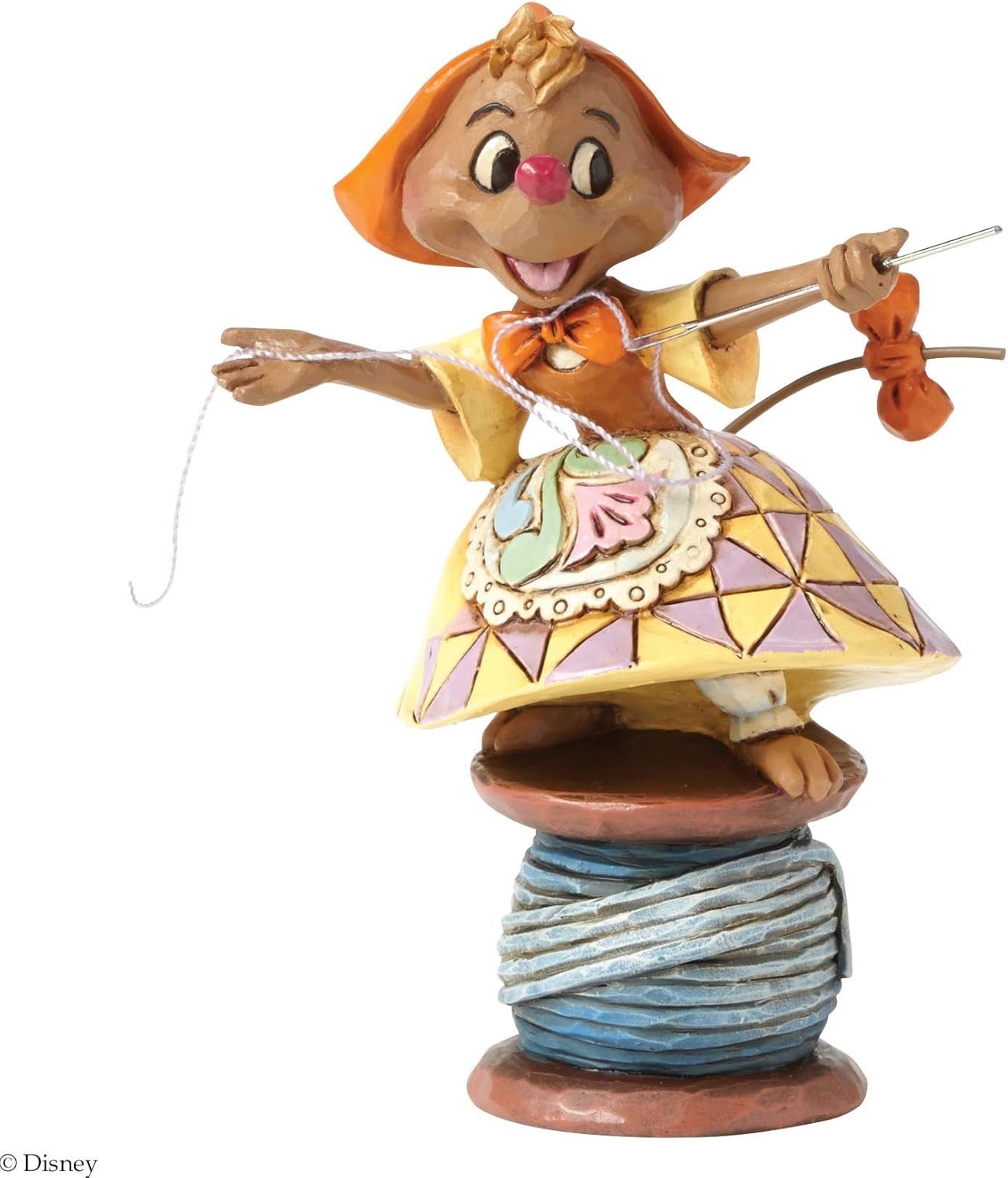 Disney Traditions Jim Shore Cinderella's Kind Helper Figurine, Stone Resin White, 4 Inches