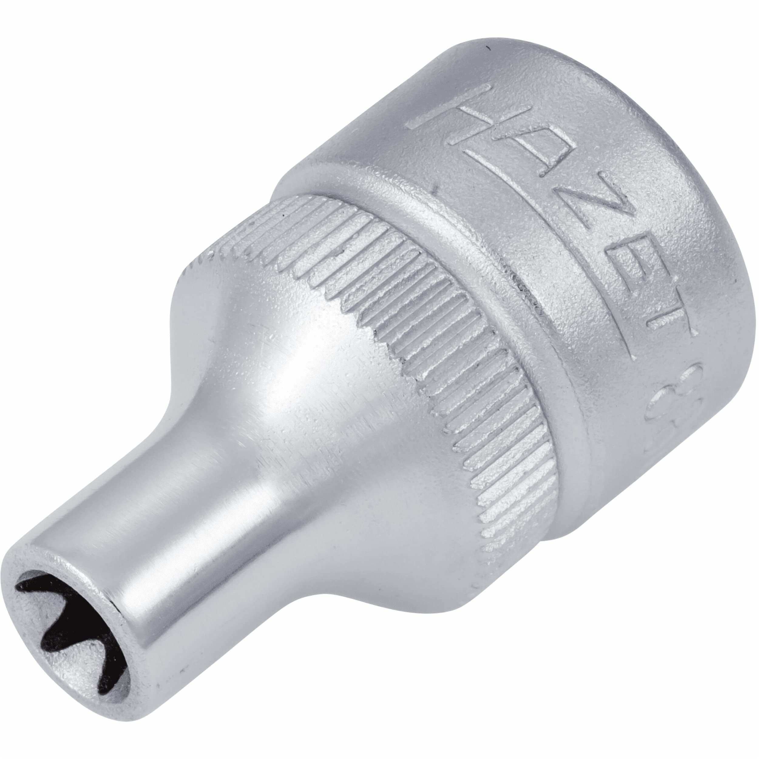 HAZET 880-E6 28 mm E 6 Torx Profile Socket - Chrome-Plated/Polished