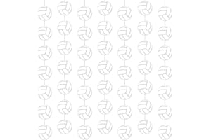 Duraaamo 8 Pack Volleyball Party Banner Decorations Sport Birthday Paper Hanging Cutouts for Sportball Theme Birthday Baby Shower Party Celebrations Supplies Decoration(Volleyball)