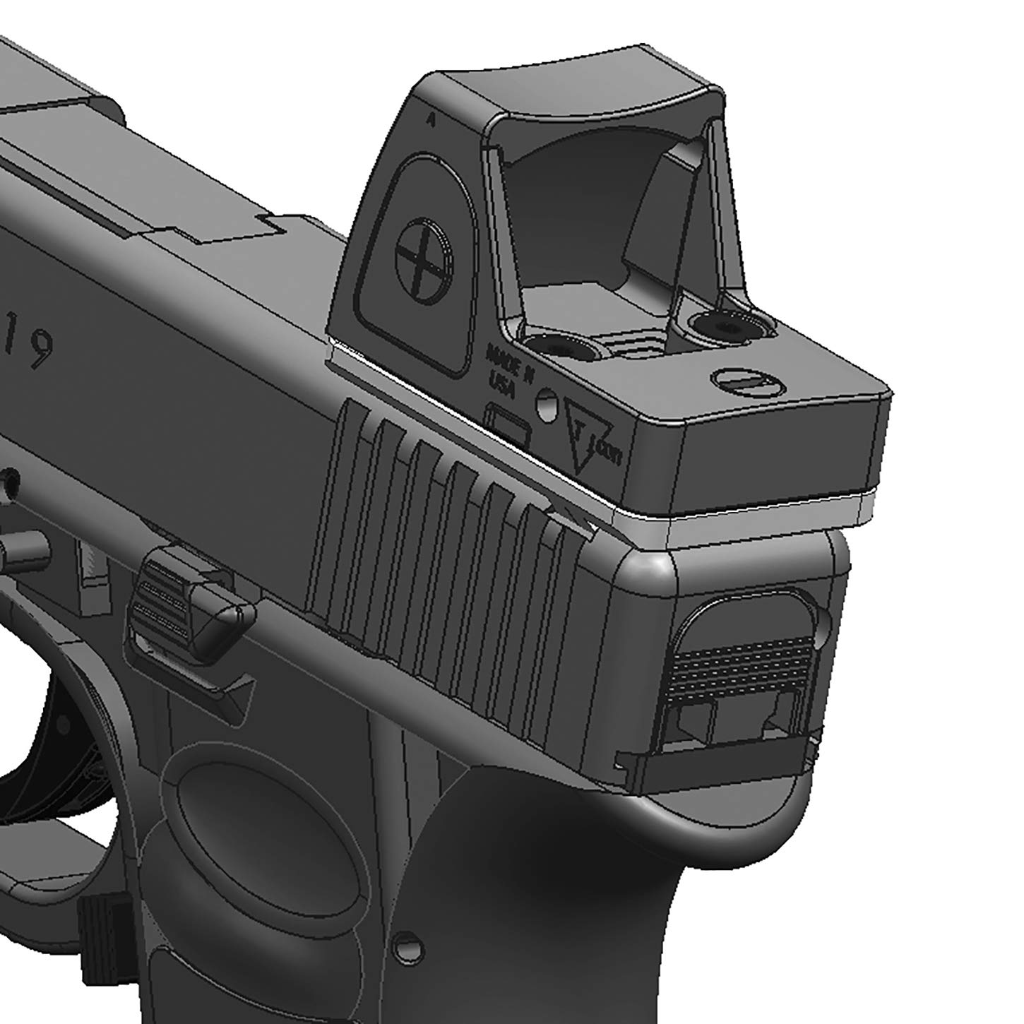 Optics Mounts & Rings DPP Titanium RMR Glock Mounting kit RMR Glock