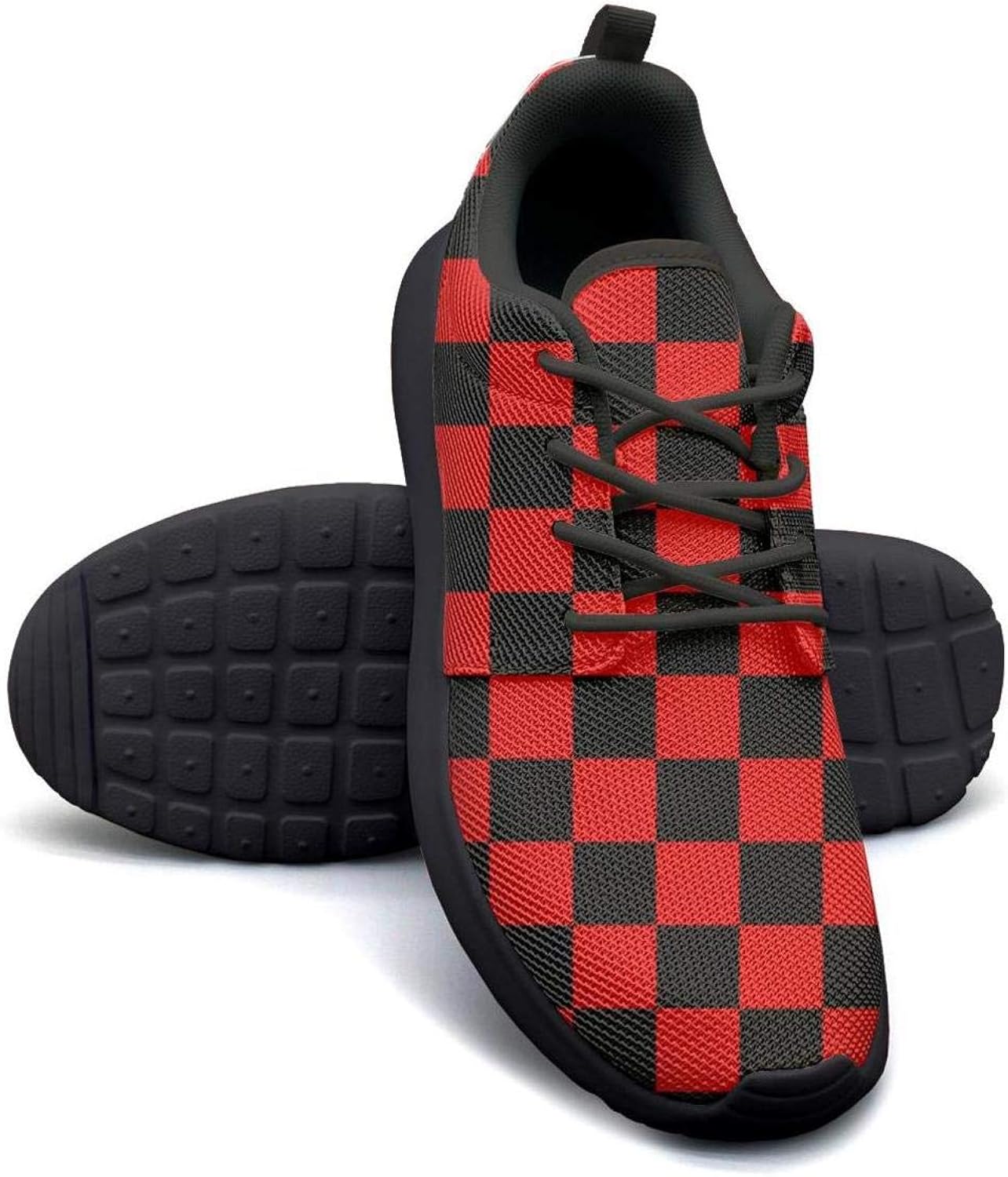 checkered tennis shoes