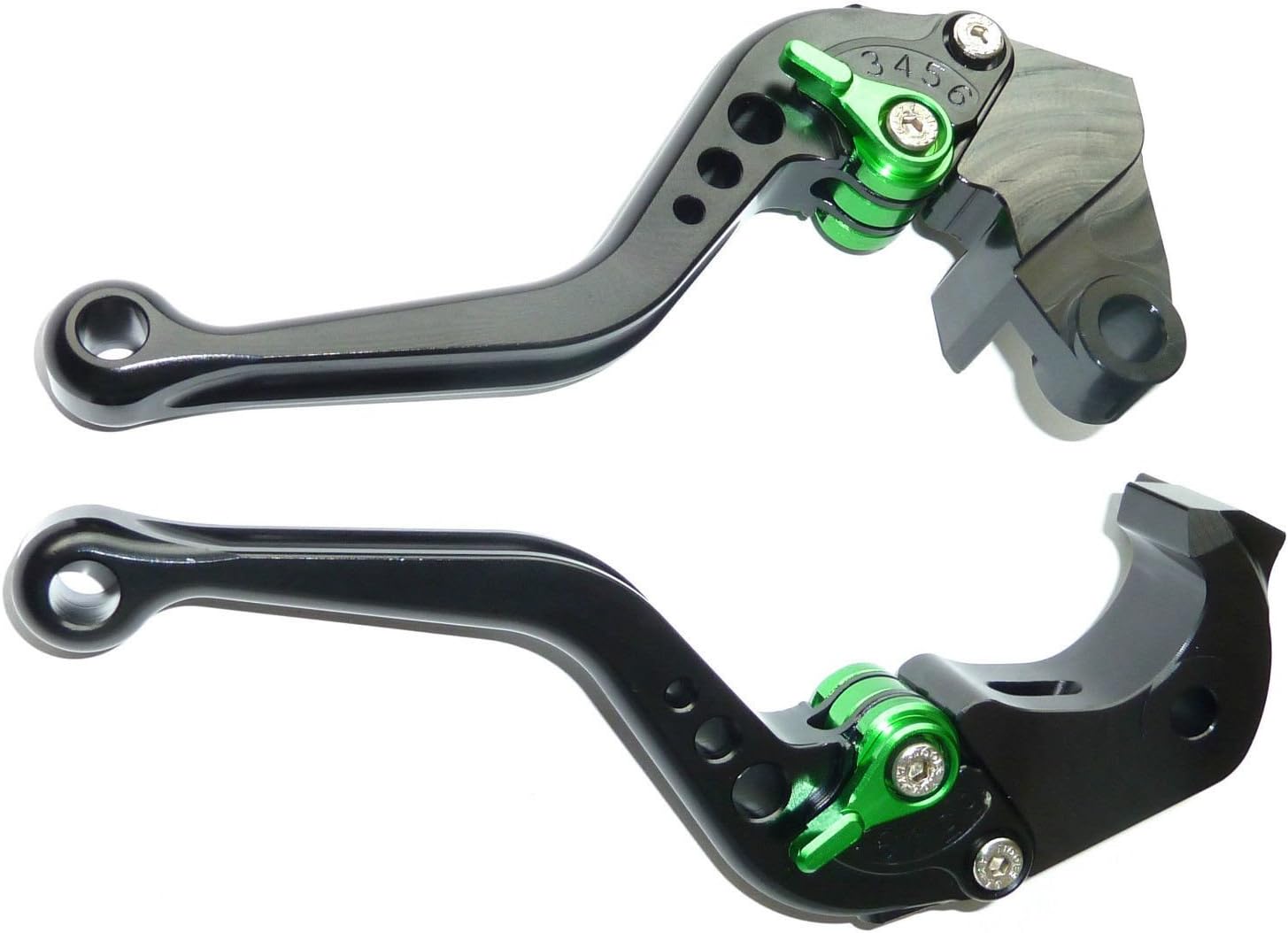 LUO CNC Short Brake Clutch Levers for Kawasaki ZX6R/636 2007-2016,Z750R 2011-2012,Z1000 2007-2016,Z1000SX/NINJA 1000/Tourer 2011-2016,ZX10R 2006-2015-Black