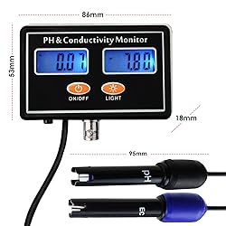 pH/EC Conductivity Meter with ATC Water Quality