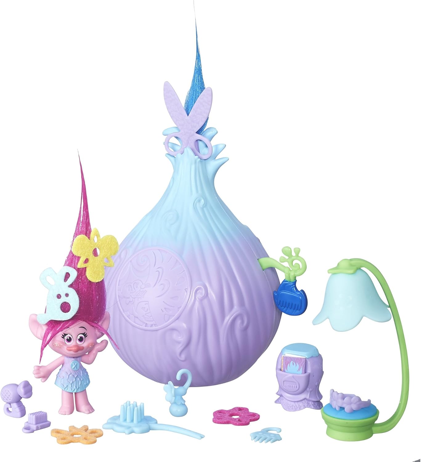 DREAMWORKS TROLLS Trolls Poppy's Stylin' Pod, Purple, 4 Inches - Image 4