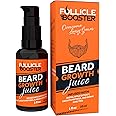Beard Growth Oil - 1Fl Oz - Growing Serum That Softens & Strengthens Beards and Mustaches - Facial Hair Treatment Treatment Infused with Biotin Capilia Longa Niacinamide and 100% Natural Ingredients