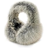 NASULAR Winter Women Earmuffs Foldable Furry Ear Muffs Warm Fuzzy Ear Warmers Plush Faux Fur Ear Covers for Cold Weather