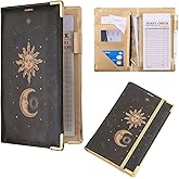 Bienbee Server Book, Waitress Book Server Books for Waitress Waiter Book with Money Zipper Pocket Serving Book Server Notepad Waitress Accessories