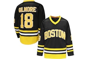 Happy Gilmore Jersey #18Adam Sandler- 1996 Movie Ice Hockey Jersey for Hip Hop Halloween Party Sports Clothing