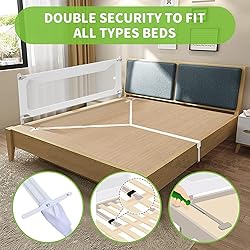 melafa365 Bed Rail for Toddlers, Upgrade Height