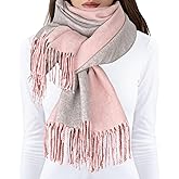 lifwimner Winter Scarf for Women Pashmina Shawls and Wraps Ladies Cashmere Feel Reversible Scarves for Evening Wedding Dress