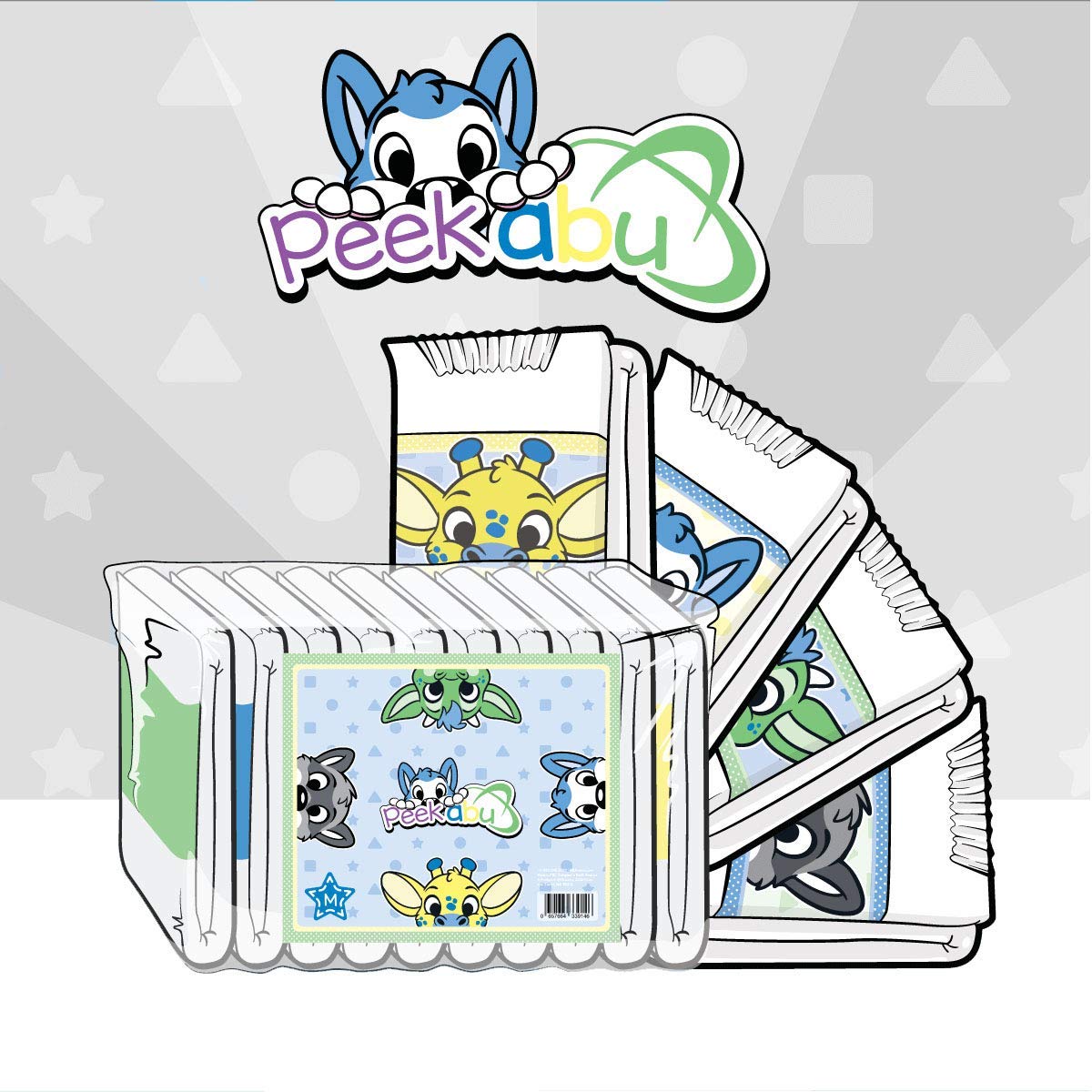 ABU PeekABU Diapers - Pack of 10 (Large)